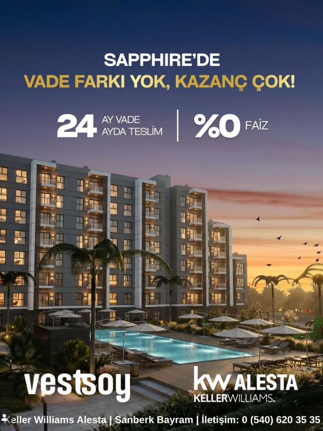 Vestsoy & Sapphire Fiyat Listesi - Sanberk Bayram Gayrimenkul